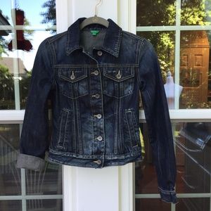 benetton jean jacket